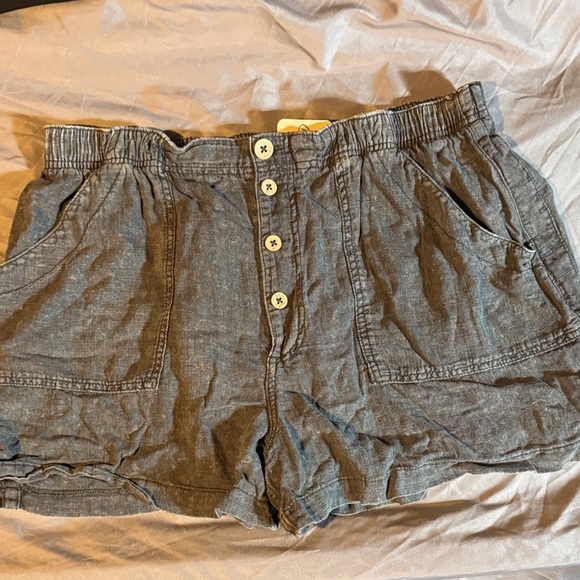 Free People Pants - Free People Button-Front Shorts